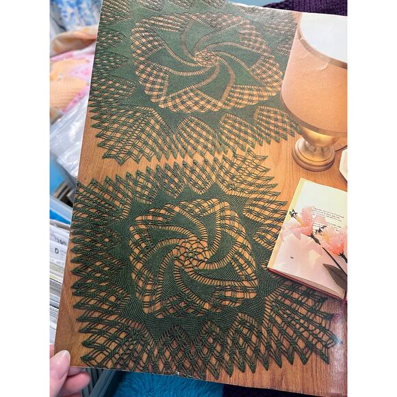 magic Crocheted pattern book 1984 sweater doily skirt butterfly - Picture 2 of 16